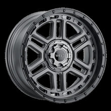 Load image into Gallery viewer, Weld Off-Road Crux 20x10in / 5x127 BP / ET -18 / 87.1mm Bore - Satin Gunmetal / Satin Black Wheel