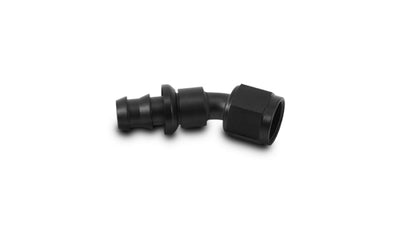 Vibrant Push-On 30 Degree Hose End Elbow FittingSize -12AN by DTX Performance, perfect for performance car upgrades and tuning enhancements.