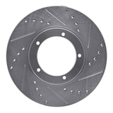 R1 67-88 Porsche 911 Front Right Drilled & Slotted Silver Brake Rotor