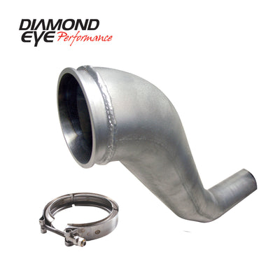 Diamond Eye KIT 4in DWNP HX40 TURBO-DIRECT FLANGE W/ V-Band CLAMP AL DODGE 94-02 for performance exhaust systems