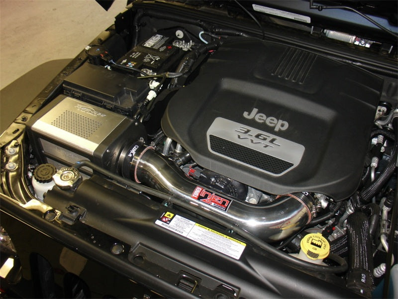 Injen 12-13 Jeep Wrangler JK 3.6L V6 Polished Short Ram Intake w/ Power Flow Box - DTX Performance