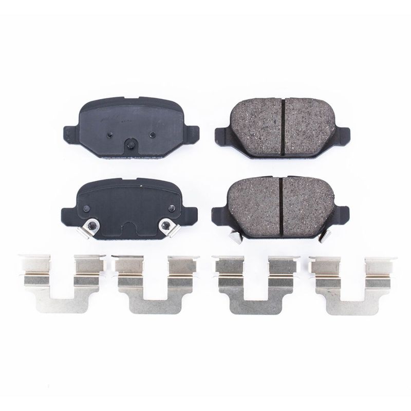 Power Stop 13-17 Fiat 500 Rear Z17 Evolution Ceramic Brake Pads w/Hardware - DTX Performance