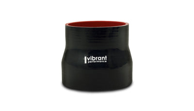 Vibrant 4 Ply Reducer Coupling 5in x 4in x 4.5in Long (BLACK), DTX Performance, high performance car parts