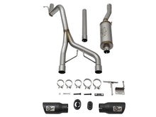 Load image into Gallery viewer, aFe Rebel Series CB 2.5in Dual Center Exit SS Exhaust w/ Black Tips 07-15 Jeep Wrangler 3.6L/3.8L V6 - DTX Performance