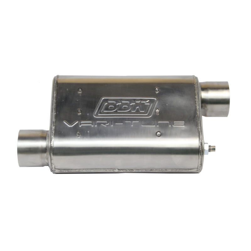 BBK VariTune Adjustable Performance Muffler 2-1/2 Offset/Offset Stainless Steel - DTX Performance