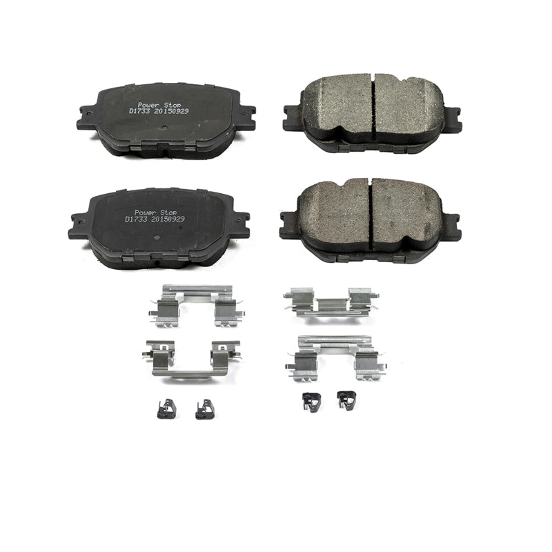 Power Stop 14-15 Lexus IS250 Front Z17 Evolution Ceramic Brake Pads w/Hardware - DTX Performance