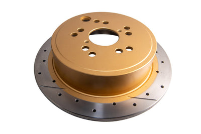 DBA 12+ Subaru/Scion BRZ/FR-S AU Spec 10 Lug Slot Rear Drilled & Slotted Street Series Rotors, high performance brakes, DTX Performance