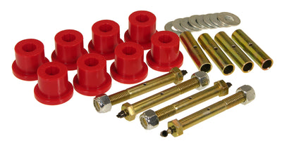 Prothane 87-96 Jeep YJ Front & Rear Main Spring Eye Bushings - Red, performance car parts from DTX Performance