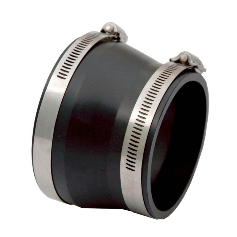 Spectre Coupler/Reducer 4in. to 3.5in. (PVC) - Black for performance upgrades by DTX Performance