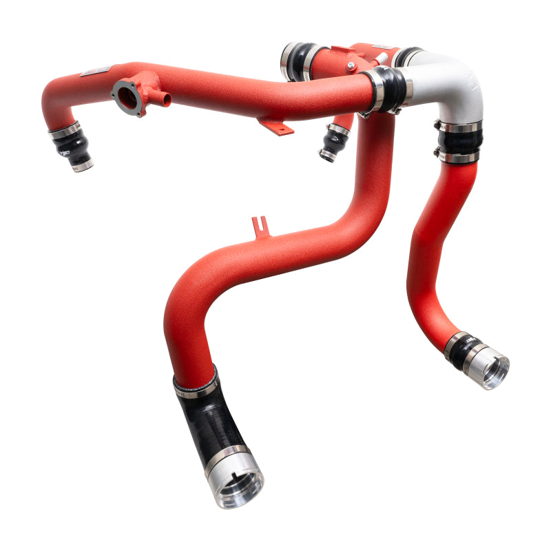 Injen 21-23 Ford Bronco 2.7L V6 (TT) EcoBoost SES Intercooler Pipes - Wrinkle Red - DTX Performance