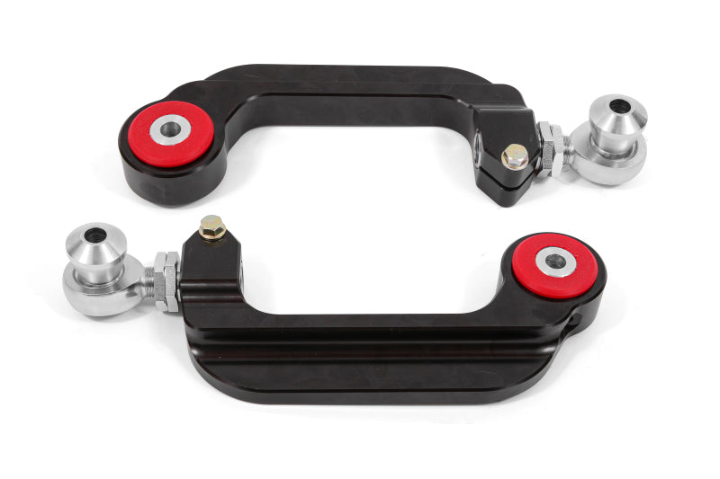 BMR 15-18 S550 Mustang Billet Aluminum Camber Links Adjustable (Poly/Rod ends) - Black Anodized - DTX Performance