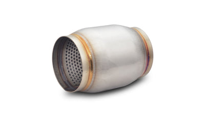 Vibrant SS Race Muffler 5in inlet/outlet x 5in long. Performance car parts for engine tuning and exhaust systems by DTX Performance.