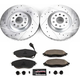 Power Stop 15-21 Volkswagen GTI Front Z23 Evolution Sport Brake Kit with high performance brakes and brake upgrades.