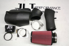 JLT 99-01 Ford Mustang SVT Cobra Black Textured Ram Air Intake Kit w/Red Filter - high performance car parts by DTX Performance