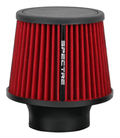 Spectre Conical Air Filter / Round Tapered 3in. - Red for high performance car parts and tuning upgrades from DTX Performance