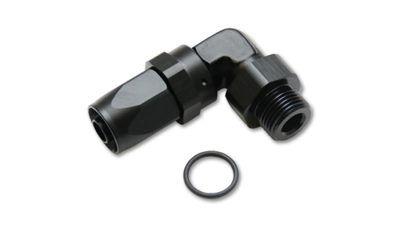 Vibrant Male -10AN 90 Degree Hose End Fitting for performance upgrades, available at DTX Performance, veteran owned auto parts shop.