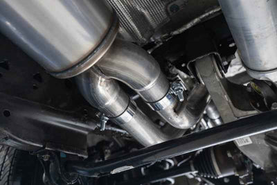 MBRP 21-24 Chevrolet Suburban XL 5.3L 3in Aluminized 2.5in Dual Split Carbon Fiber Cat-back exhaust system