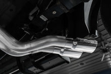 Load image into Gallery viewer, MBRP 15-20 Ford F150 Pre-Axle 4in OD Tips Dual Outlet 3in Black Coated Cat Back Exhaust, shown installed on vehicle.