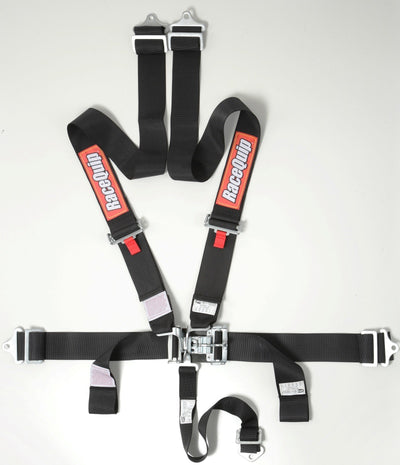 RaceQuip Black L & L 5pt Seat Belt for performance car parts and tuning at DTX Performance