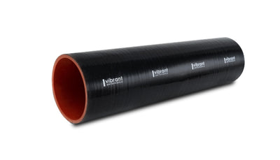 Vibrant 4 Ply Reinforced Silicone Straight Hose Coupling - 1.75in I.D. x 12in long (BLACK) performance car part
