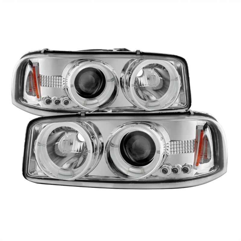 Spyder GMC Sierra 1500/2500/3500 99-06 Projector Headlights LED Halo LED Chrome PRO-YD-CDE00-HL-C