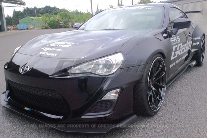 GReddy X Rocket Bunny Front Over-Fender & Front Bumper Trim (4 pcs) on Scion FR-S by DTX Performance