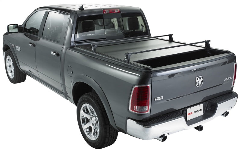 Pace Edwards 09-17 Dodge Ram 8ft Long Bed UltraGroove Electric with aluminum panels and matte-black finish on Dodge Ram 1500