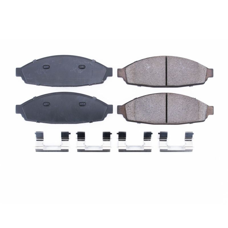 Power Stop 03-11 Ford Crown Victoria Front Z17 Evolution Ceramic Brake Pads w/Hardware - DTX Performance