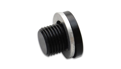 Vibrant M12 x 1.25 Metric Aluminum Port Plug with Crush Washer, perfect for performance car parts at DTX Performance, veteran owned shop.