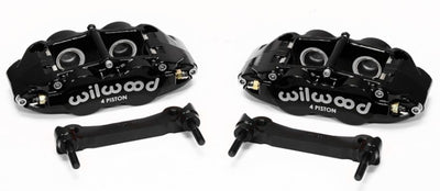 Wilwood Narrow Superlite 4R Rear Caliper & Bracket Kit - Black 97-13 C5/C6 Corvette w/ OEM Rotors from DTX Performance