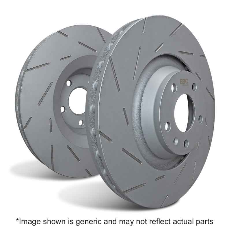 EBC 2021+ Porsche Macan 2.0T (w/350mm Front Rotors) Rear USR Slotted Rotors