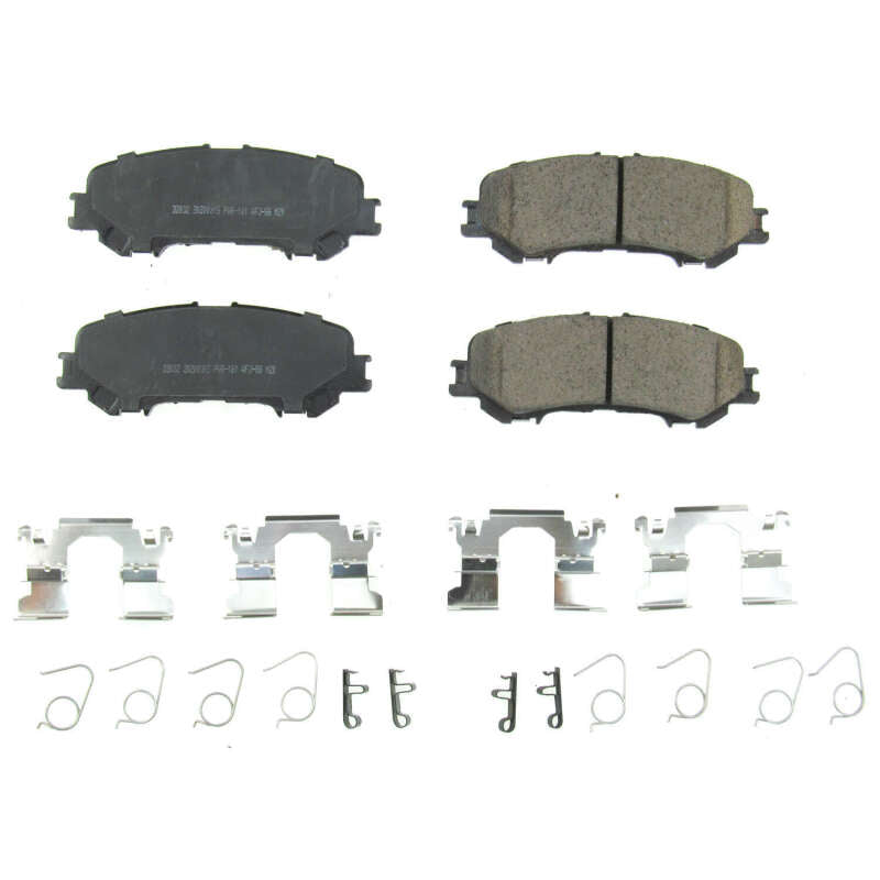 Power Stop 17-19 Nissan Titan Rear Z17 Evolution Ceramic Brake Pads w/Hardware - DTX Performance