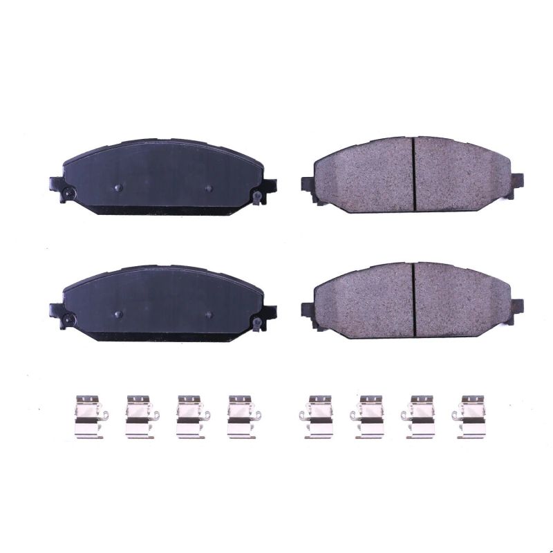 Power Stop 2019 Ram 1500 Front Z17 Evolution Ceramic Brake Pads w/Hardware - DTX Performance