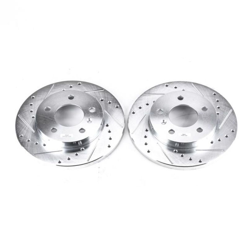 Power Stop 05-09 Buick Allure Rear Evolution Drilled & Slotted Rotors - Pair - DTX Performance