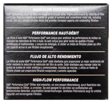 Load image into Gallery viewer, K&amp;N oil filter high-flow performance features