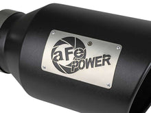 Load image into Gallery viewer, aFe Power Universal 5in Inlet 8in Outet MACH Force-XP Clamp-On Exhaust Tip - Black - DTX Performance