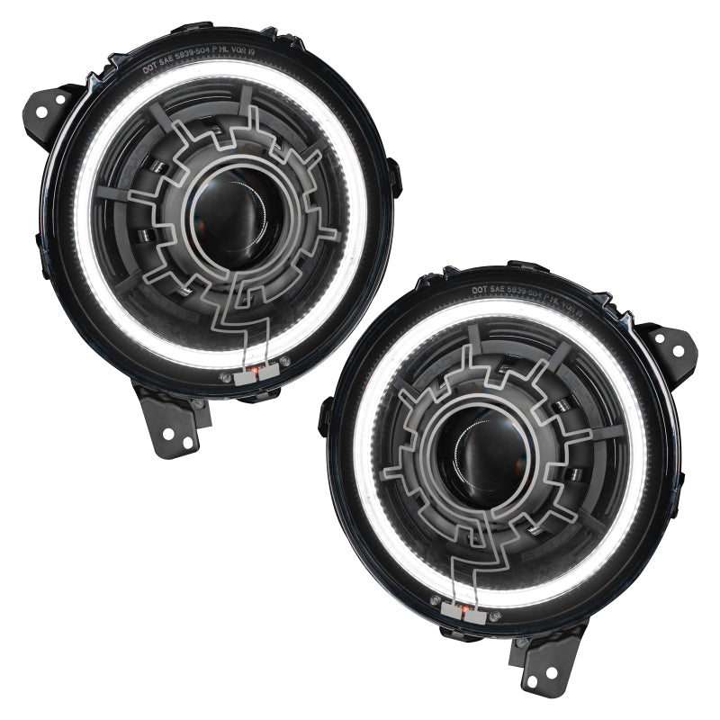 Oracle Lighting 18-22 Jeep Wrangler JL Oculus Bi-LED Projector Headlights, performance car parts, DTX Performance shop