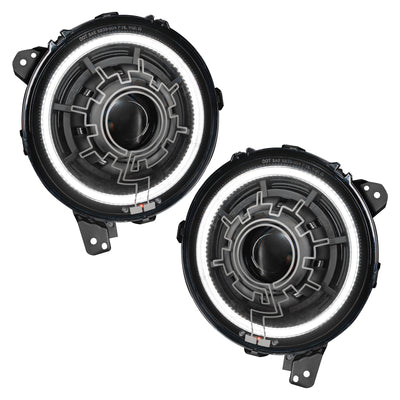 Oracle Lighting 18-22 Jeep Wrangler JL Oculus Bi-LED Projector Headlights, performance car parts, DTX Performance shop