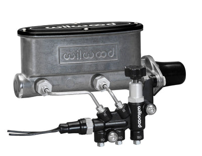 Wilwood HV Tandem M/C Kit w L/H Bracket & Prop Valve - 1in Bore, performance car parts, high performance auto parts