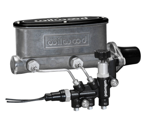 Wilwood HV Tandem M/C Kit w L/H Bracket & Prop Valve - 1in Bore, performance car parts, high performance auto parts