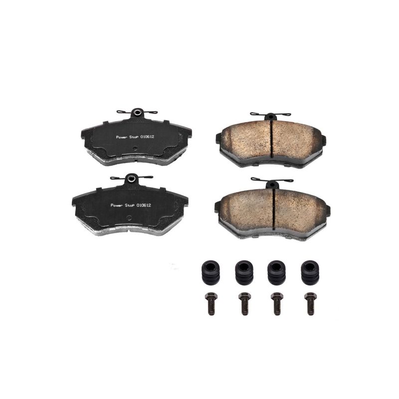 Power Stop 95-02 Volkswagen Cabrio Front Z17 Evolution Ceramic Brake Pads w/Hardware - DTX Performance