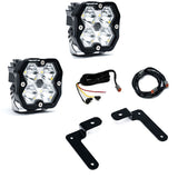 Baja Designs 18-25 Jeep JL/JT / 20-25 Gladiator Squadron Spt 2.0 A-Pillar SPTSMN w/UP (Spot) - Clear