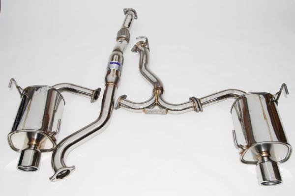 Invidia 08-09 WRX Sedan Q300 Dual Stainless Steel Tip Cat-back Exhaust, performance car parts by DTX Performance