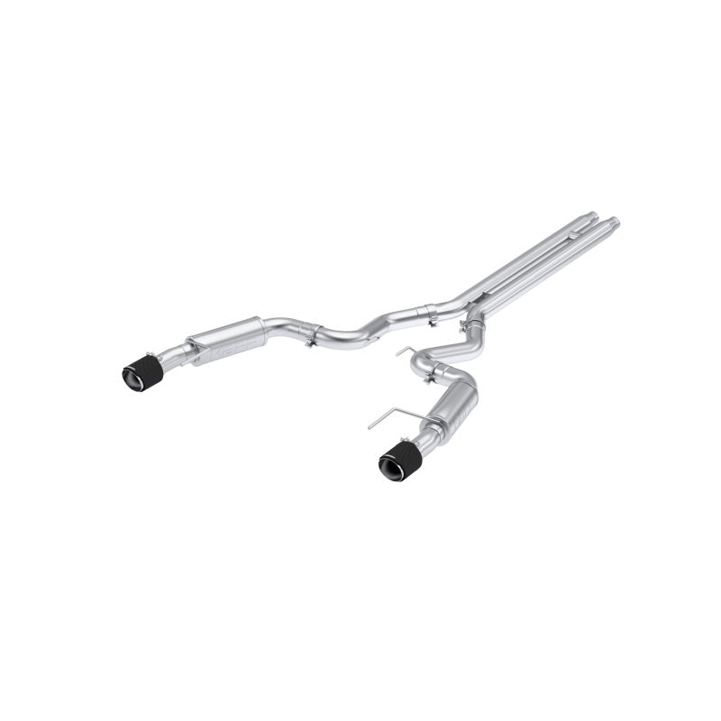 MBRP 2024 Ford Mustang GT S650, 5.0L Cat-Back Dual Split Rear with Carbon Fiber Tips, Race Version exhaust system