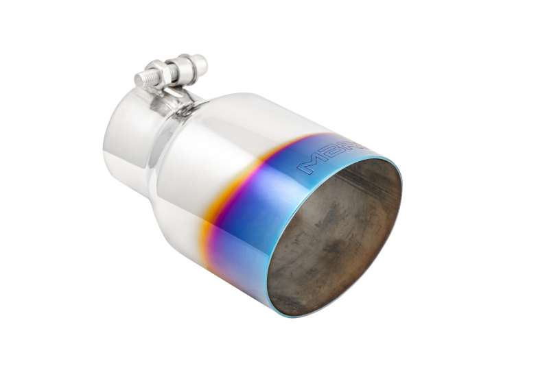 MBRP Burnt End Tip 2.5 ID 4 ID Out 6.5 length Single Wall Angle Cut 304 Stainless Steel performance car parts