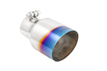 Load image into Gallery viewer, MBRP Burnt End Tip 2.5 ID 4 ID Out 6.5 length Single Wall Angle Cut 304 Stainless Steel performance car parts