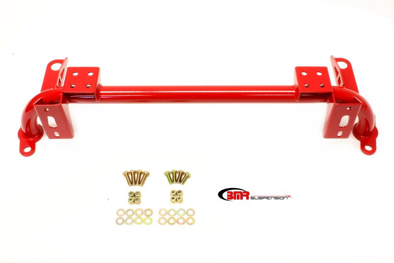 BMR 05-14 S197 Mustang Radiator Support w/ Sway Bar Mount - Red - DTX Performance