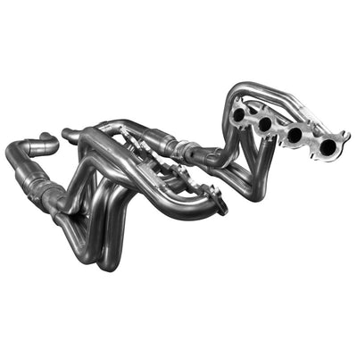Kooks 15-24 Ford Mustang GT/Dark Horse V8 5.0L 1-7/8in SS Headers w/ GREEN Catted Connection Pipe for performance upgrades