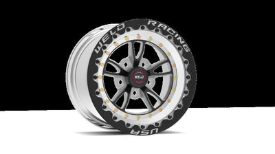Weld RT Full Throttle 15x10 / 5x4.5 / 7.5in. BS Black Wheel - Single Beadlock