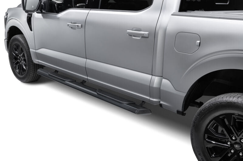 RealTruck 15-26 Ford F150 / 17-26 Ford F250/F350 SD Crew Cab Traxio 4in Nerf Bars - Textured Black